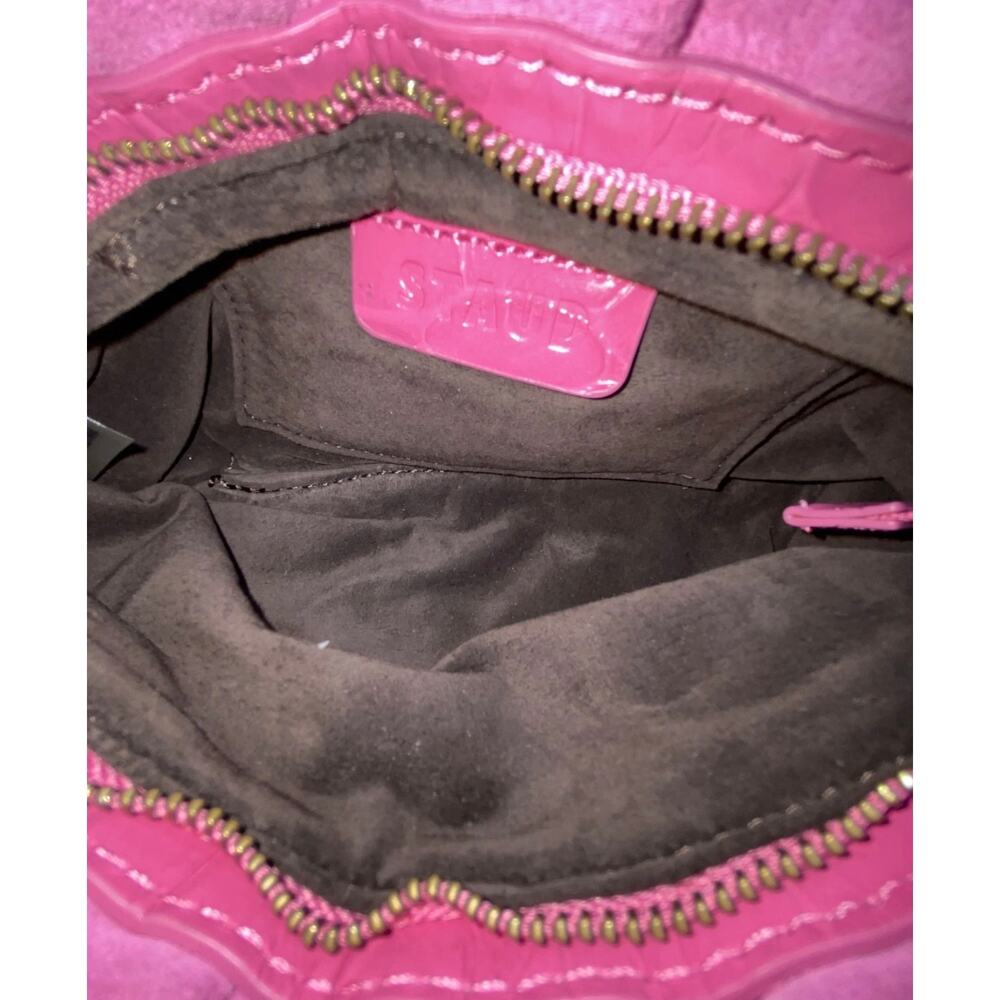 NWT STAUD Bean Lollipop Pink Suede Convertible Bag - Picture 7 of 7